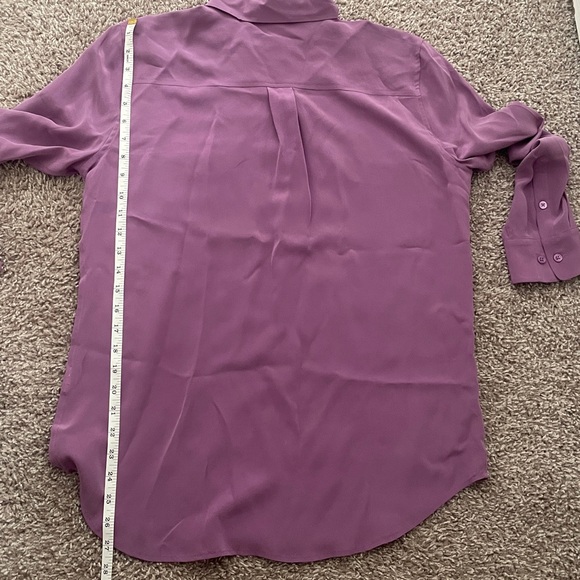 Equipment Femme 100% Silk Button Down Collared Long Sleeve Shirt Blouse - Picture 5 of 6